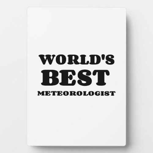WORLDS BEST METEOROLOGIST PLAQUE