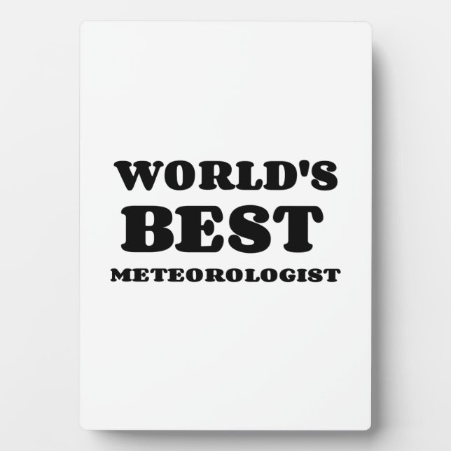 WORLD'S BEST METEOROLOGIST PLAQUE (Front)