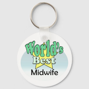 World's Best Midwife Keychain