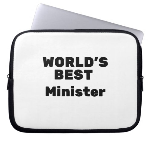 Worlds Best Minister Laptop Sleeve