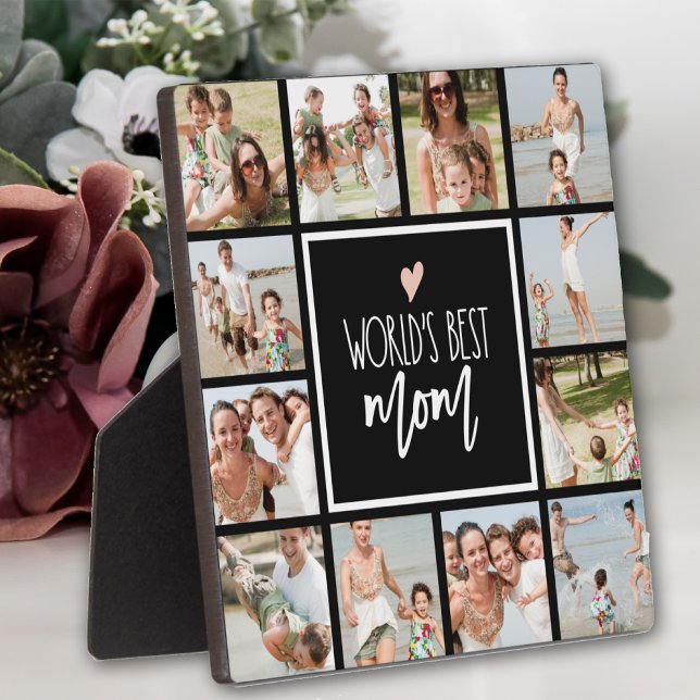 World's Best Mom 12 Photo Collage Plaque (Creator Uploaded)