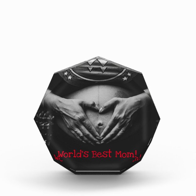 World's Best Mom! Acrylic Award (Front)
