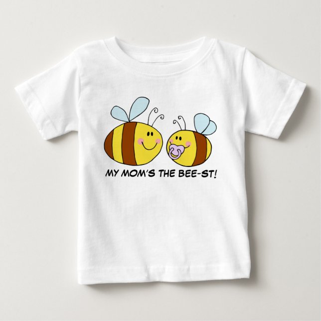 World's Best Mom (Bee) Baby T-Shirt (Front)