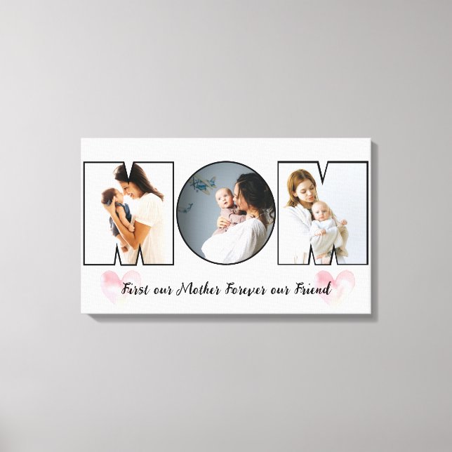 world's best mom best mom ever canvas print (Front)