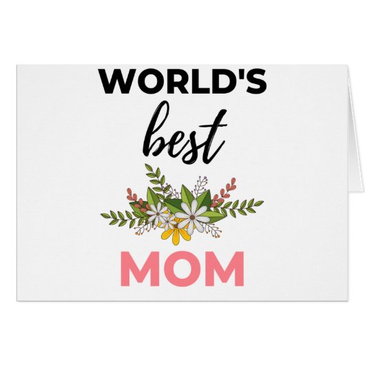 World's Best Mom black (Front Horizontal)