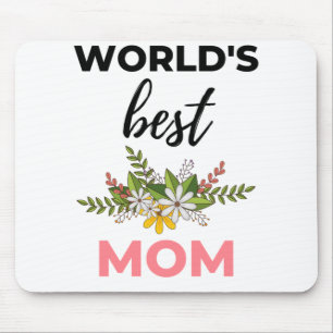 World's Best Mom black Mouse Pad