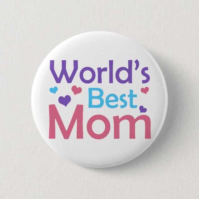 World's Best Mom Button (Front)