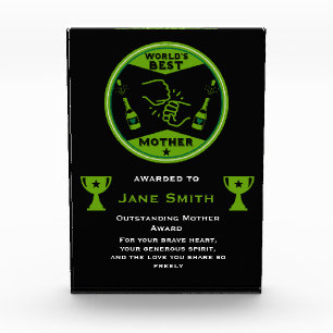 World's Best Mom Certificate Acrylic Award