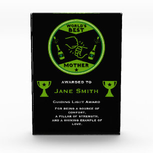 World's Best Mom Certificate Acrylic Award