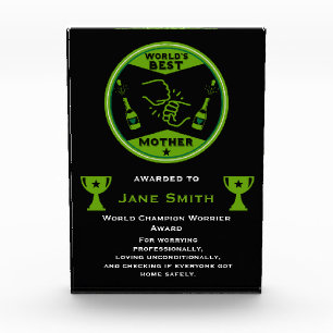 World's Best Mom Certificate Acrylic Award