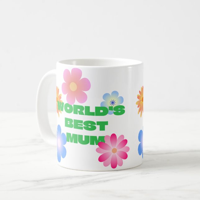 World's Best Mom Coffee Mug (Front Left)