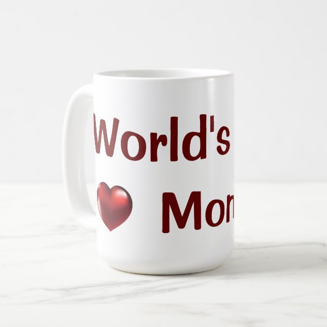 World's Best Mom Coffee Mug (Front Left)