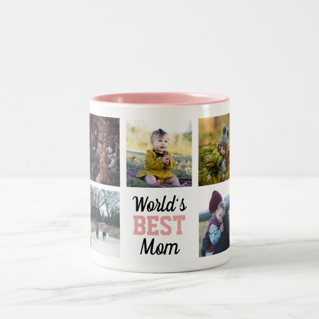 World's Best Mom Custom Photo Mug (Center)