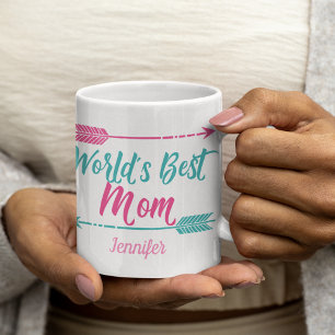 World's Best Mom Cute Custom Mother's Day Coffee Mug