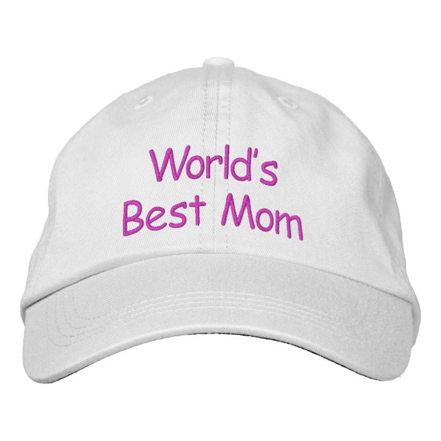 World's Best Mom - Embroidered Baseball Hat (Front)