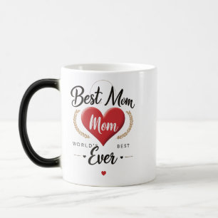 World's Best Mom Ever – Elegant Heart Morphing Mug