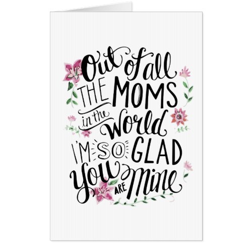 Worlds Best Mom Funny Jumbo Card