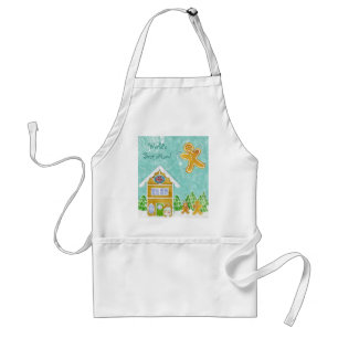 World's Best Mom - Gingerbread Cottage Apron