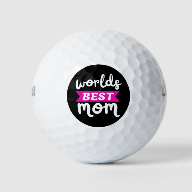 worlds best mom golf balls (Front)