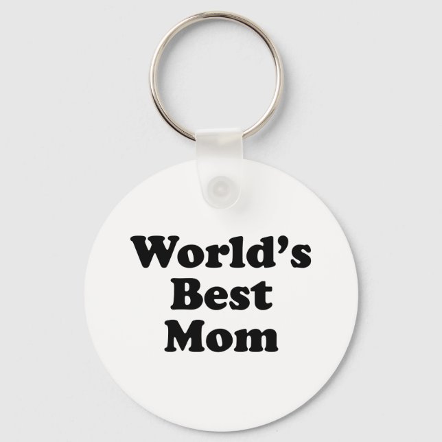 World's Best Mom Keychain (Front)