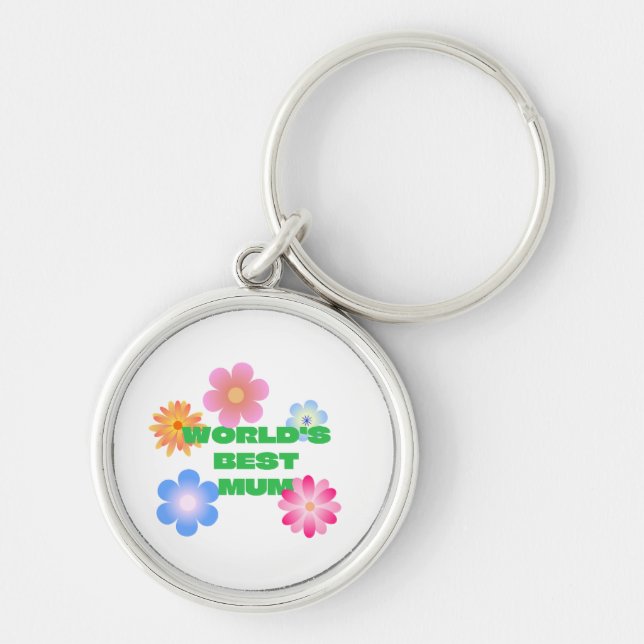 World's Best Mom Keychain (Front)