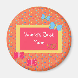 World's Best Mom Magnet Template