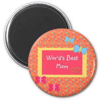 World's Best Mom Magnet Template by Dmargie1029 at Zazzle