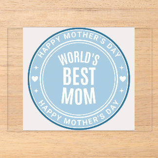 World's Best Mom Mother's Day BlAcrylic Invitation