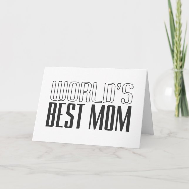 World's Best Mom Mother's Day | Greeting Card (Front)