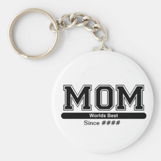 Worlds Best Mom Mothers Day Keychain