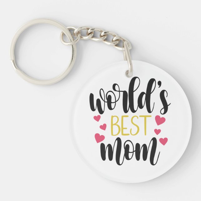 World's Best Mom Mother's Day | Keychain (Front)