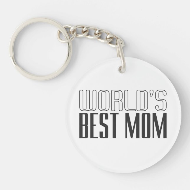 World's Best Mom Mother's Day | Keychain (Front)