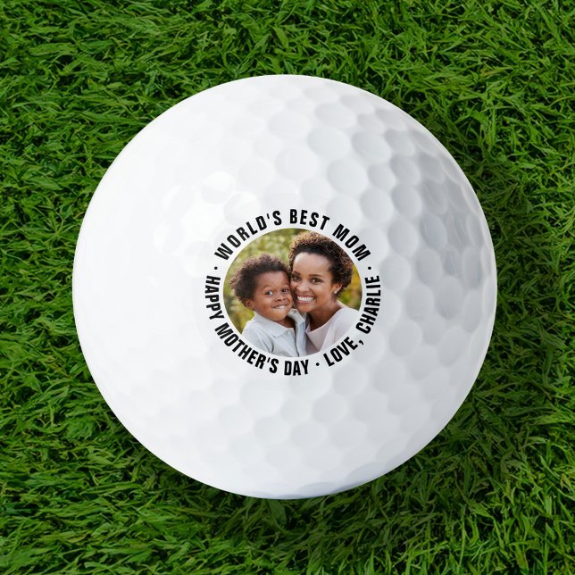 World's Best Mom Mother's Day Photo Golf Balls (Creator Uploaded)