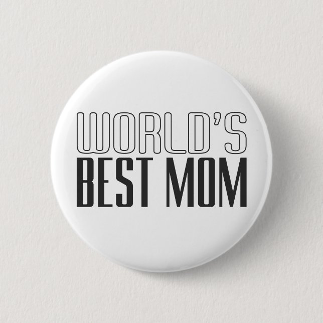 World's Best Mom Mother's Day | Pin Button (Front)