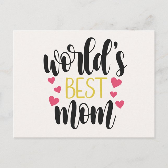 World's Best Mom Mother's Day | Postcard (Front)