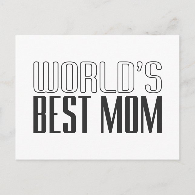 World's Best Mom Mother's Day | Postcard (Front)