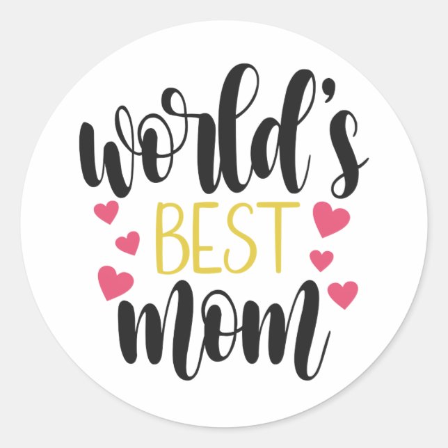 World's Best Mom Mother's Day | Sticker (Front)