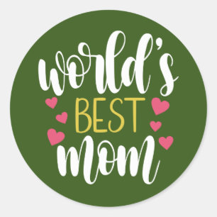 World's Best Mom Mother's Day Sticker