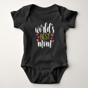 World's Best Mom Mother's Day   T-Shirt Baby Bodysuit