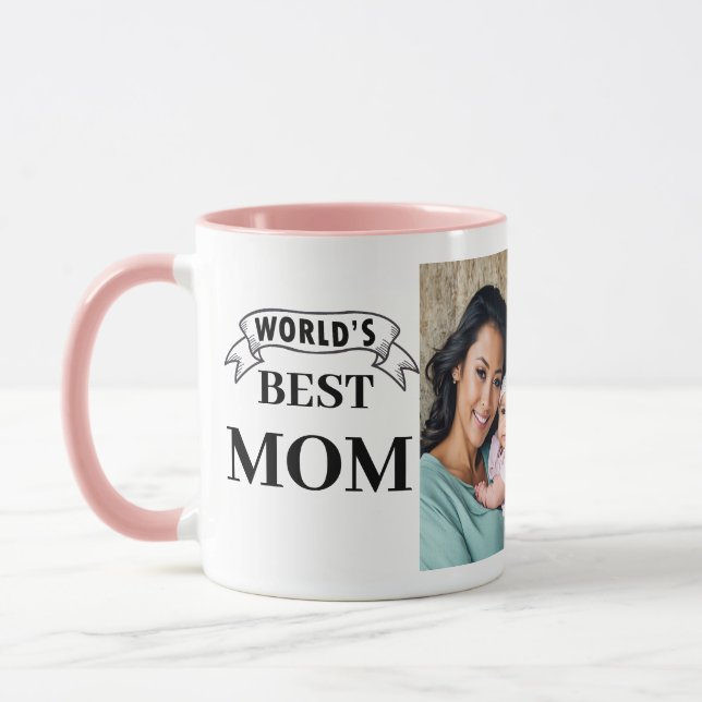 World's Best Mom Mug - Trendy Personalized Gift (Left)