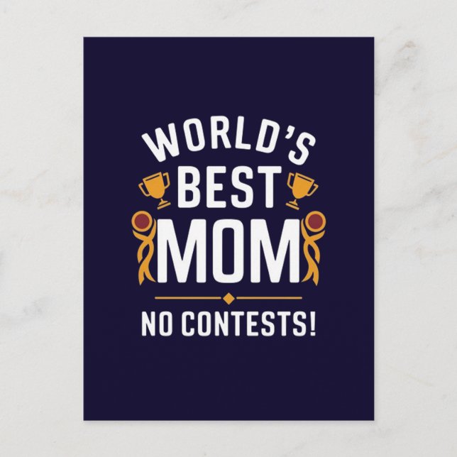 World's best mom no contest  postcard (Front)