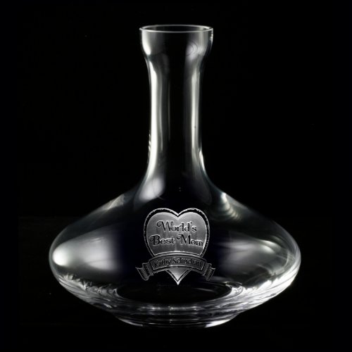 Worlds Best Mom Personalized Wine Decanter