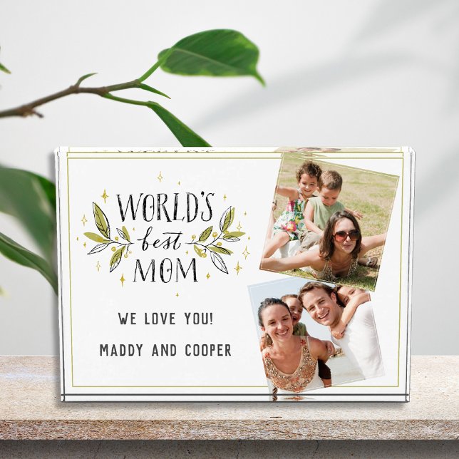 World's Best Mom Photo Collage Photo Block (Creator Uploaded)