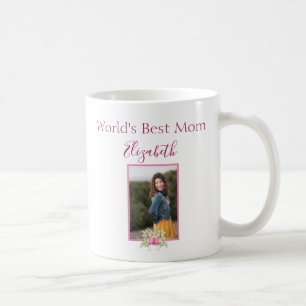 Worlds Best Mom Photo Customizable Frame Coffee Mug
