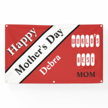 Worlds Best Mom Red