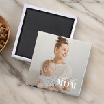 World's Best Mom Since 20XX Modern Photo Magnet<br><div class="desc">This simple and modern design is composed of sans serif and playful cursive typography and add a custom photo.</div>