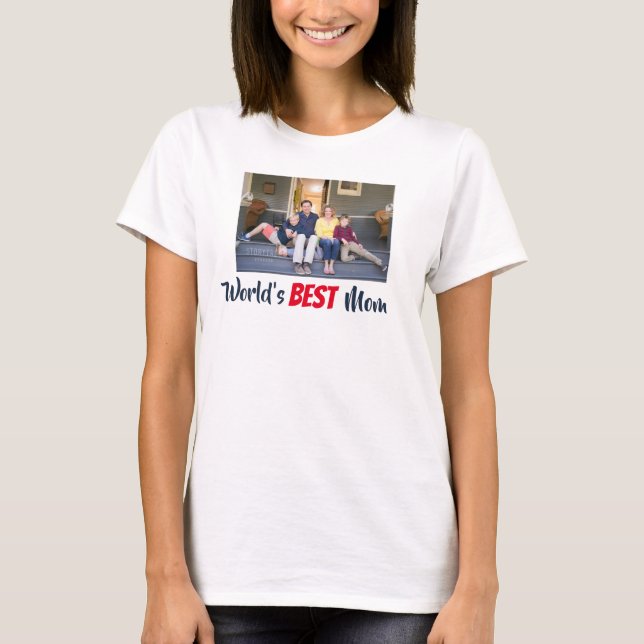 World's Best Mom Stylish T-Shirt (Front)