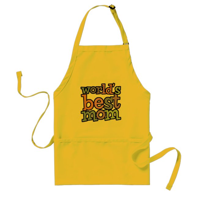 Worlds Best Mom T-Shirts & Gifts Adult Apron (Front)