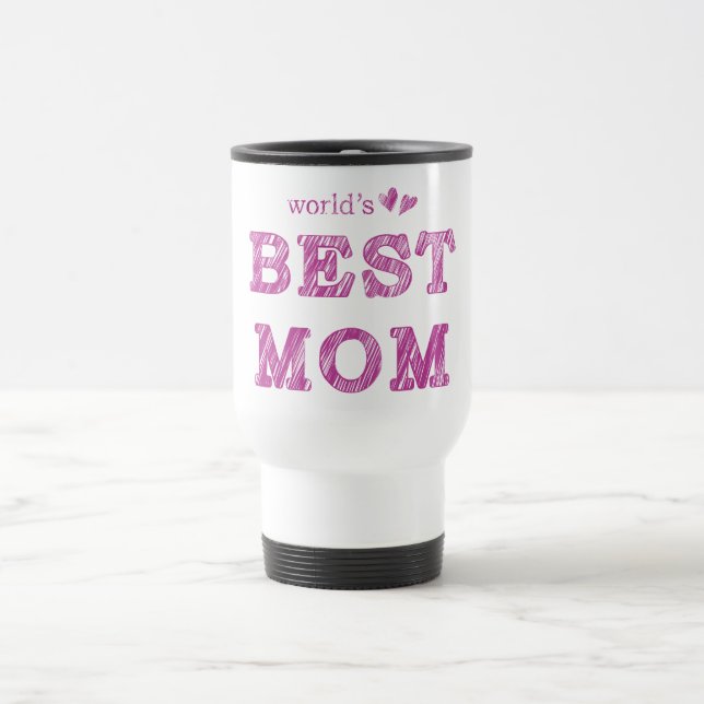 World's Best Mom Travel Mug (Center)