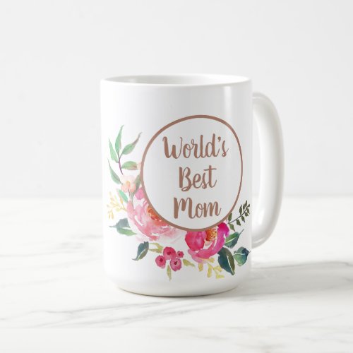 Worlds Best Mom with Photo Coffee Mug